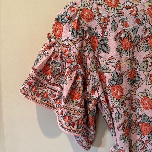 Max Studio Floral Wrap mini Dress size small - Picture 6 of 6